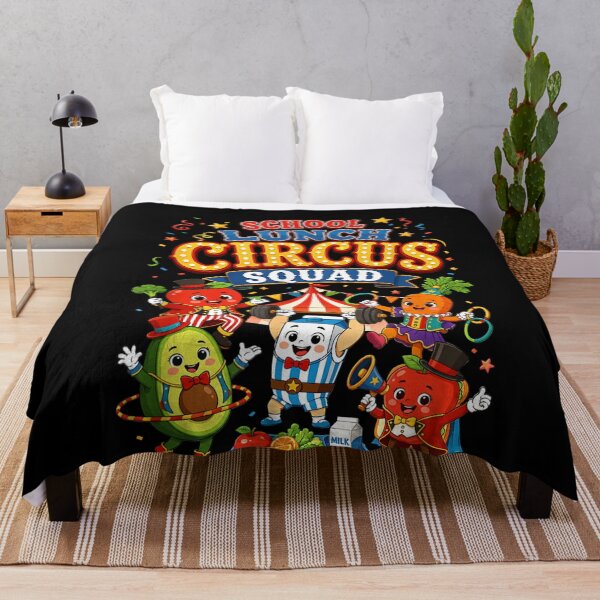 Item preview, School Lunch Circus Squad Cafeteria Nutrition Fruit Veggie designed and sold by studiopekepeke.