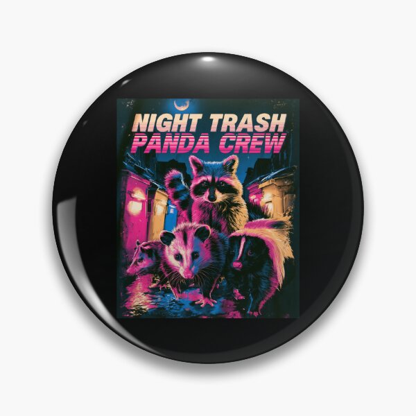 Item preview, Night Trash Panda Crew – Funny Raccoon Animal Meme Shirt designed and sold by DyzioSupply.