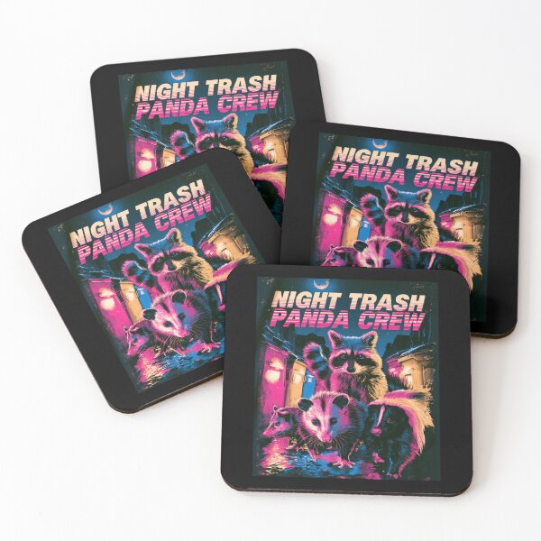 Item preview, Night Trash Panda Crew – Funny Raccoon Animal Meme Shirt designed and sold by DyzioSupply.