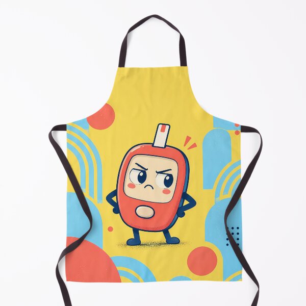 Item preview, Grumpy Glucose Meter – Cute Diabetes Humor Pop Art designed and sold by Jaani-T.