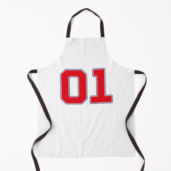 Item preview, 01 | Jersey Number 01 | Shirt Number 01 (Red / Blue) designed and sold by STUDIO-72.
