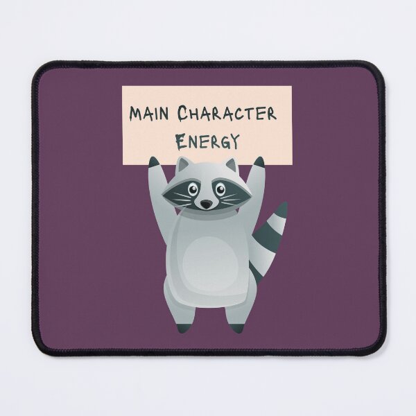 Item preview, Main Character Energy Raccoon designed and sold by cbfineart.