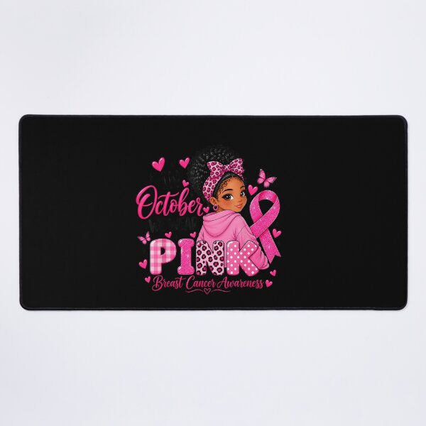 Item preview, In October We Wear Pink Breast Cancer Kid Black Girl Toddler designed and sold by studiopekepeke.