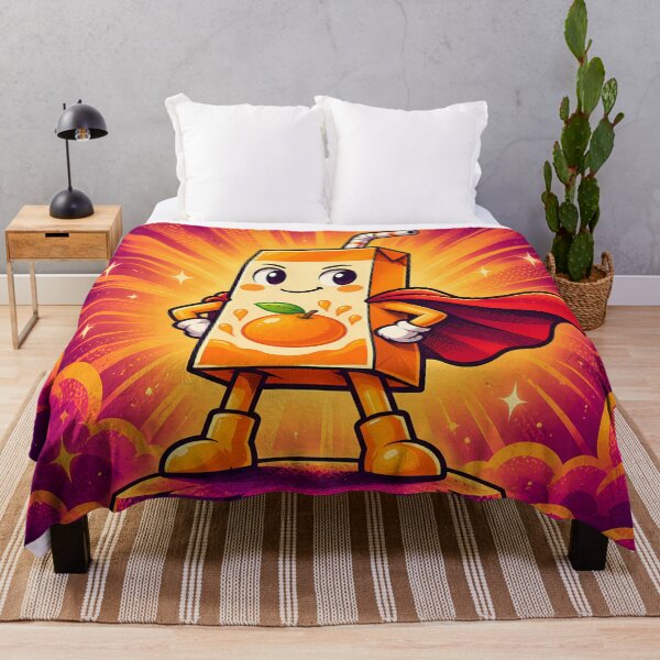 Item preview, Juice Box Hero – Cute Orange Juice Cartoon designed and sold by Jaani-T.