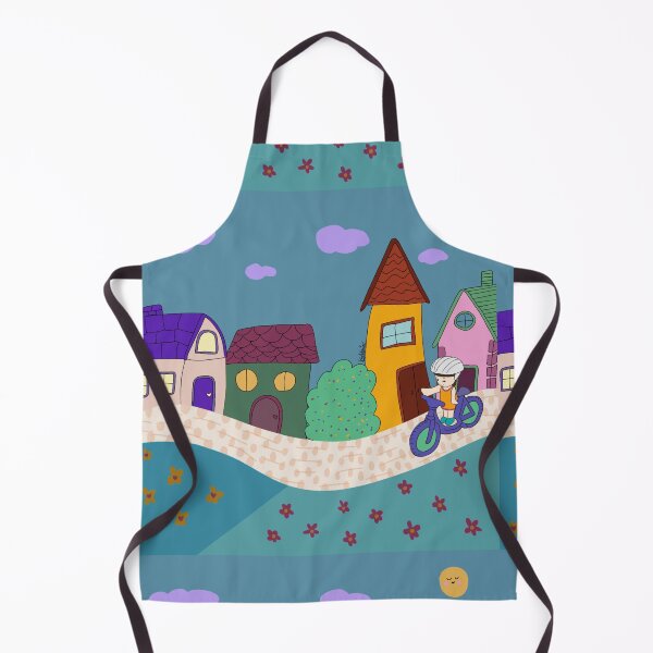 Item preview, Magical City Bike Ride – Kawaii Girl Cycling Through a Whimsical City designed and sold by Keddmia.