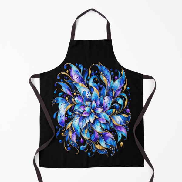 Item preview, Fantasy Blue Floral Burst – Ornamental Botanical Design designed and sold by TroviTutto.