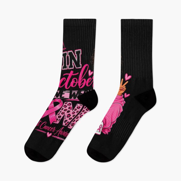 Item preview,  In October We Wear Pink Breast Cancer Kid Black Girl Toddler designed and sold by studiopekepeke.