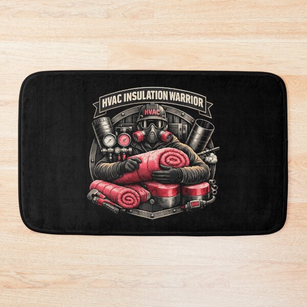 Item preview, HVAC Insulation Warrior - Tough Tradesman Graphic for HVAC Pros designed and sold by FrozenHeat97.