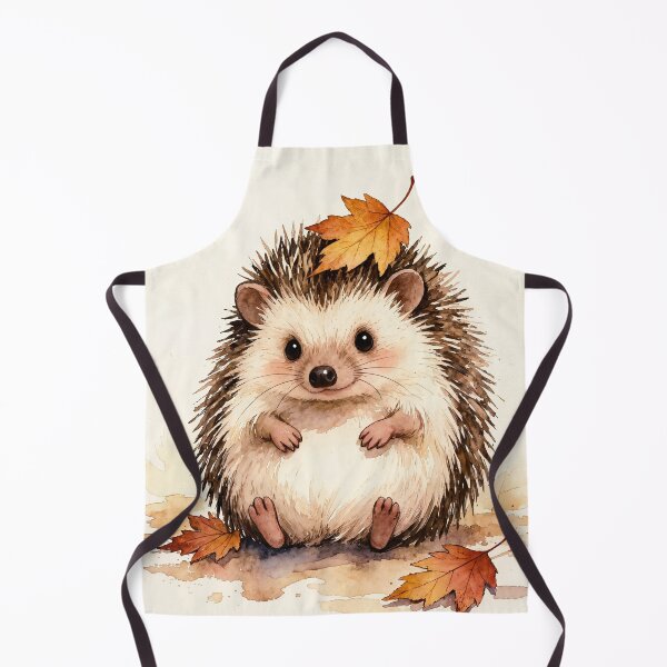 Artikelvorschau, Niedlicher Igel mit Herbstblättern – Gemütliche Herbst-Aquarellkunst entworfen und verkauft von Darlin8888.