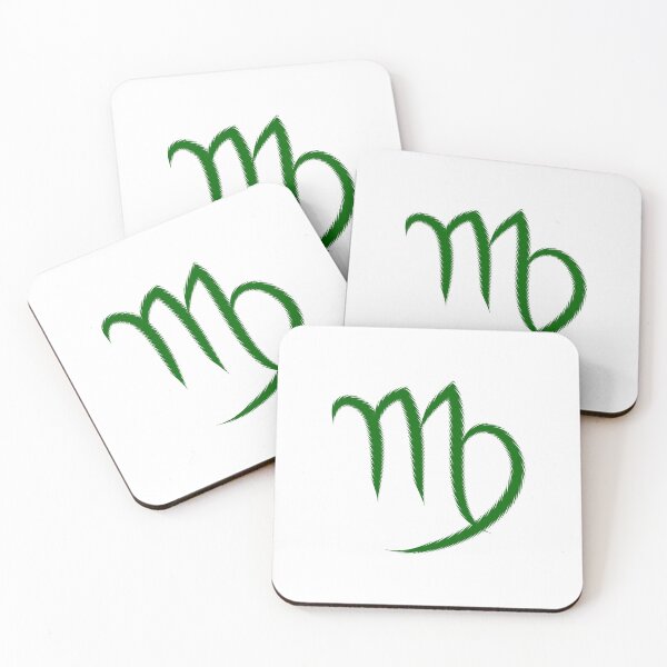 Item preview, Dark Green Virgo Maiden Zodiac Symbol Design designed and sold by pattern-archive.