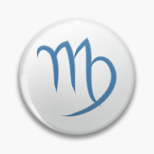 Item preview, Steel Blue Virgo Maiden Zodiac Symbol Design designed and sold by pattern-archive.