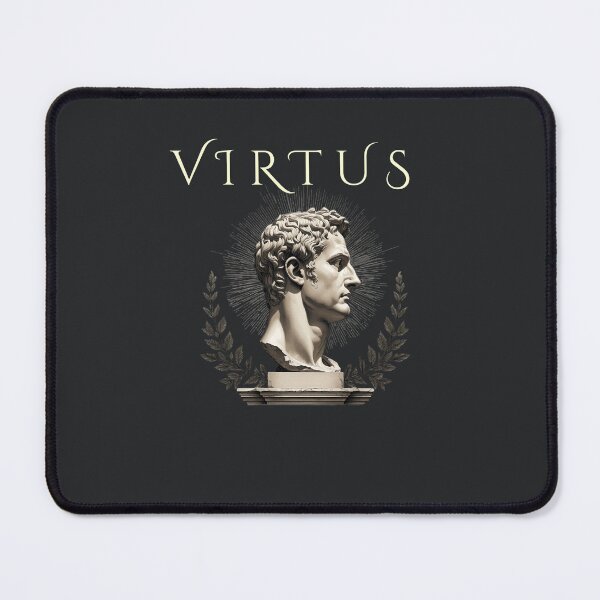 Item preview, VIRTUS Latin Virtue Quote | Ancient Roman Philosophy | Stoic Minimalist Design designed and sold by semenol.