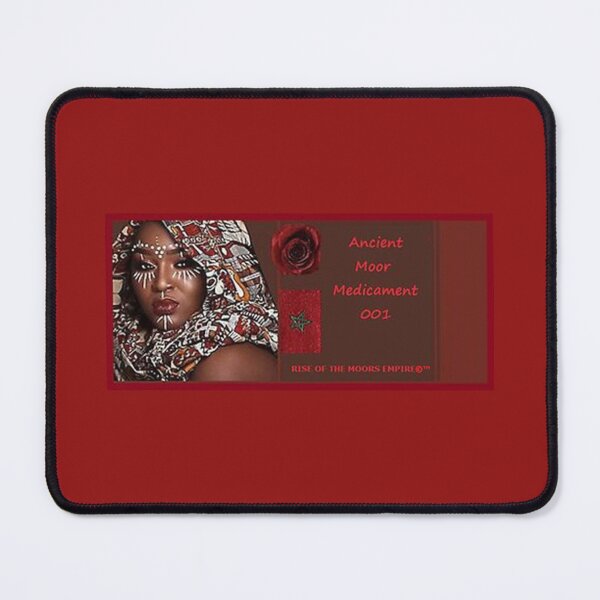 Item preview, Mu’ur (UM) Empire™ al-Benhadiel©™ design, Ancient Moor Medicament 001, burgundy background designed and sold by HardyKnitDesign.