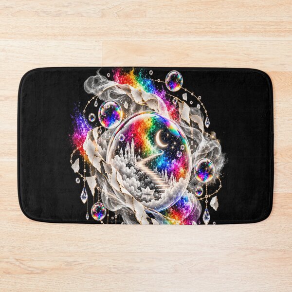 Artikelvorschau, Surreal Rainbow Dream Bubble - Fantasy Crystal World entworfen und verkauft von Personiq Kaleido.