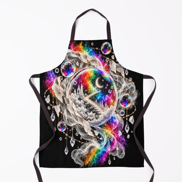 Item preview, Surreal Rainbow Dream Bubble - Fantasy Crystal World designed and sold by Personiq Kaleido.