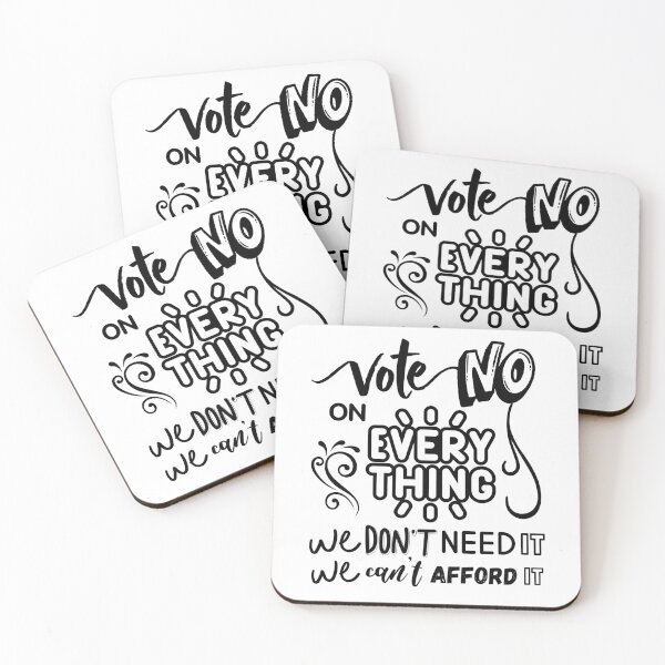 Item preview, Vote No on Everything We Don't Need It We Can't Afford It – Funny Patriotic Political Humor USA Design Black Font designed and sold by GFamilyC.