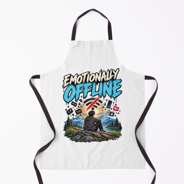 Item preview, Emotionally Offline Minimalist Digital Detox Funny Introvert Quote Design designed and sold by okay 2 look .