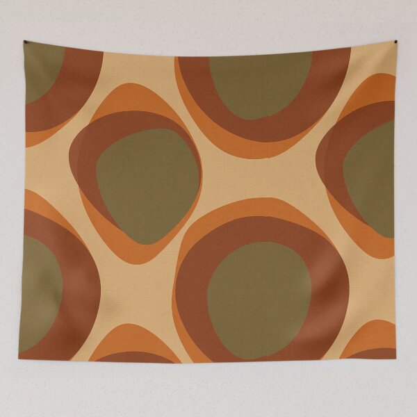 Item preview, Earth elements color palette blob pattern designed and sold by DuliDoodles.