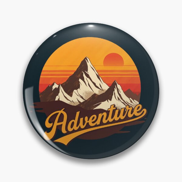 Item preview, Retro Mountain Adventure: Vintage Sunset Peak designed and sold by Chroma Dreams .