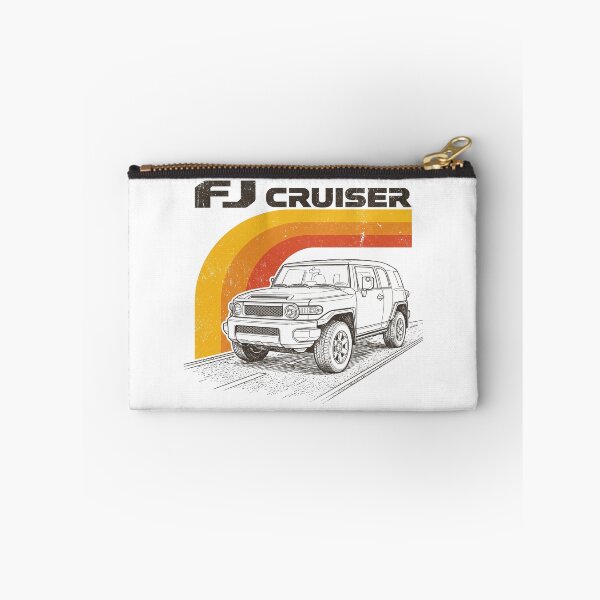Artikelvorschau, FJ Cruiser Retro-Streifen-Linienkunstgrafik [Nur für weiße Shirts] entworfen und verkauft von Off-Road-Zone.
