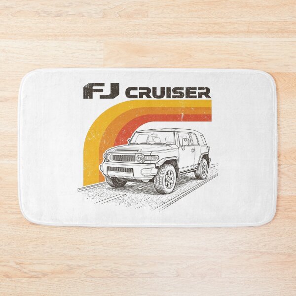 Item preview, FJ Cruiser Retro Stripes Line art graphic [White Shirt Only] designed and sold by Off-Road-Zone.