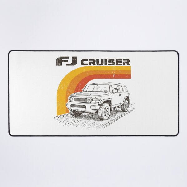 Item preview, FJ Cruiser Retro Stripes Line art graphic [White Shirt Only] designed and sold by Off-Road-Zone.