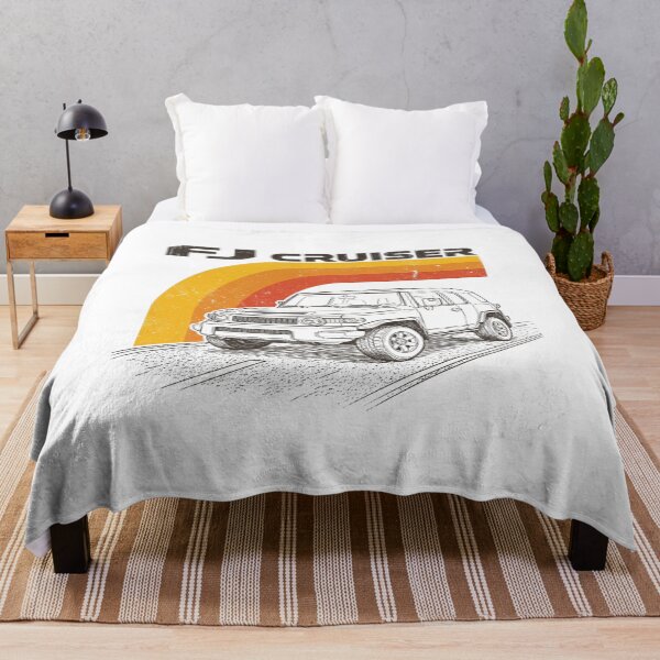 Artikelvorschau, FJ Cruiser Retro-Streifen-Linienkunstgrafik [Nur für weiße Shirts] entworfen und verkauft von Off-Road-Zone.