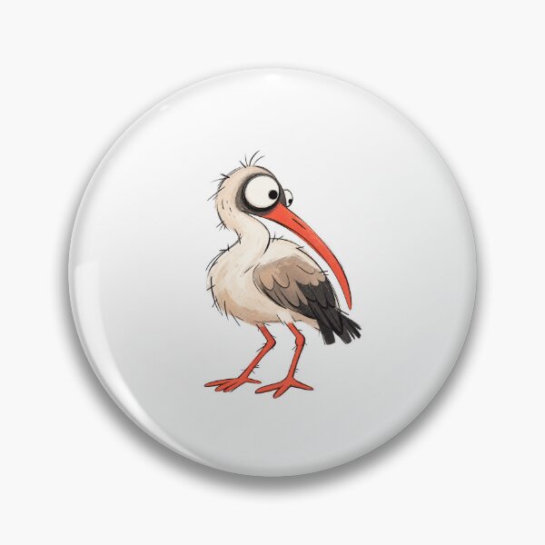 Artikelvorschau, Ibis mit einem geschwungenen Seitenblick entworfen und verkauft von The-Art-of-D.