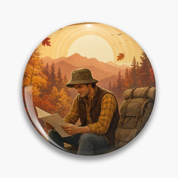 Item preview, Autumn Wanderer Exploring Mountain Wilderness designed and sold by JC Art Creations.