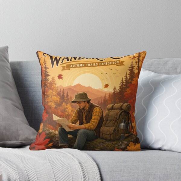 Item preview, Autumn Wanderer Exploring Mountain Wilderness designed and sold by JC Art Creations.