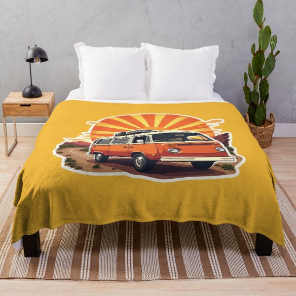Item preview, Retro Wanderlust: Vintage Van and Sunburst Desert Adventure designed and sold by Chroma Dreams .
