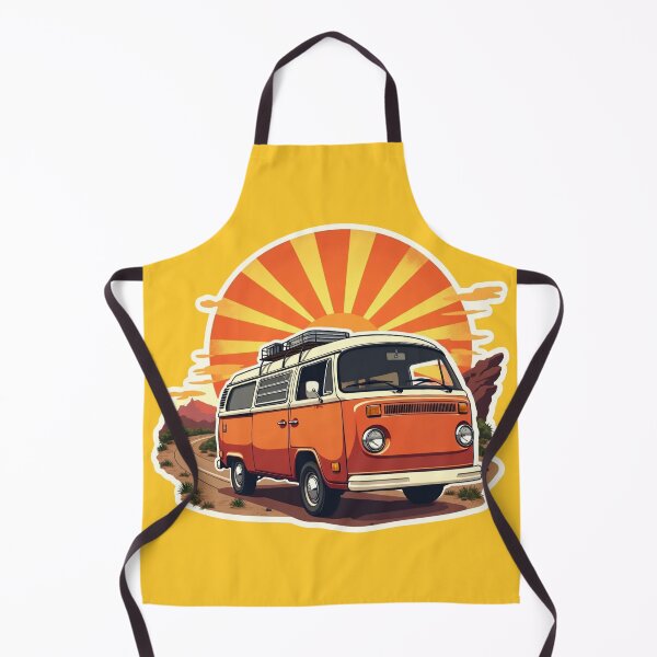 Item preview, Retro Wanderlust: Vintage Van and Sunburst Desert Adventure designed and sold by Chroma Dreams .