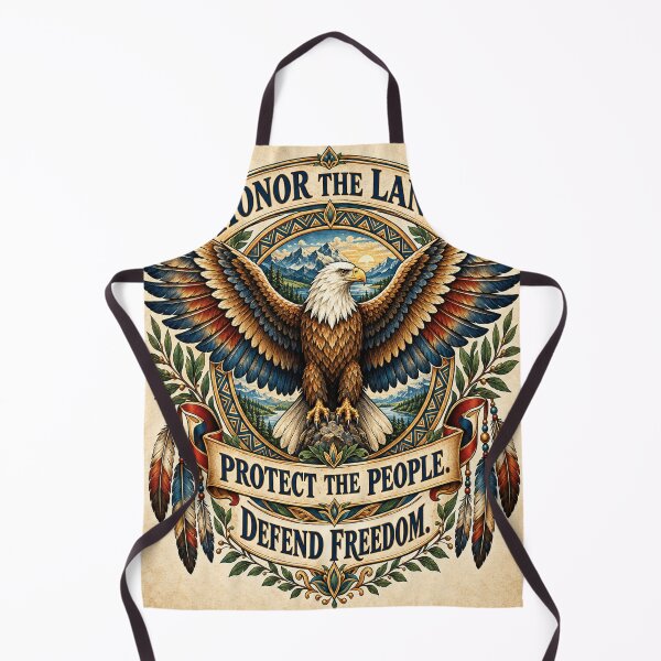 Aperçu de l'œuvre Honorer la terre, protéger le peuple, défendre la liberté. Hommage artistique à l'aigle bohème de Mountain. créée et vendue par HydStyle99.