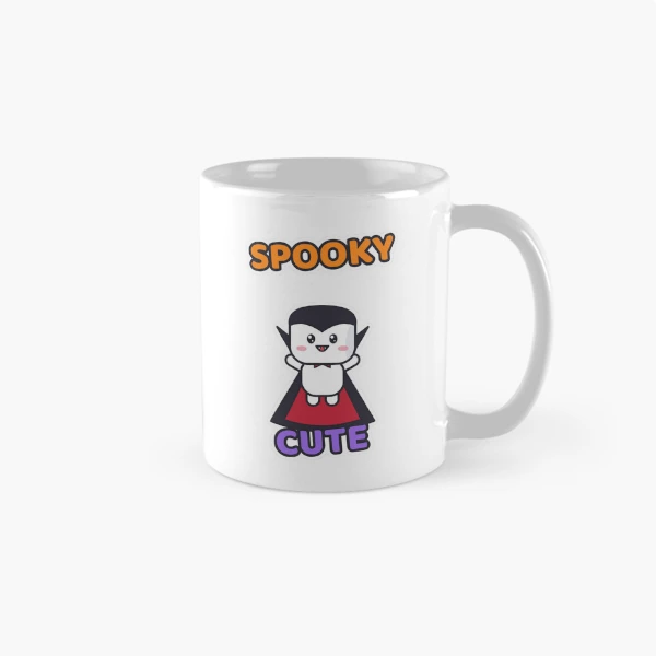 Spooky Cute - Vampire Marshmallow Pip Halloween — Classic Mug by BiMood
