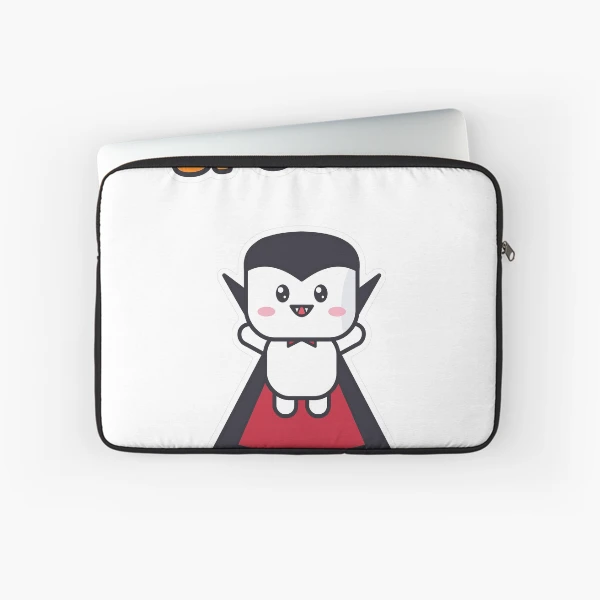 Spooky Cute - Vampire Marshmallow Pip Halloween — Laptop Sleeve by BiMood