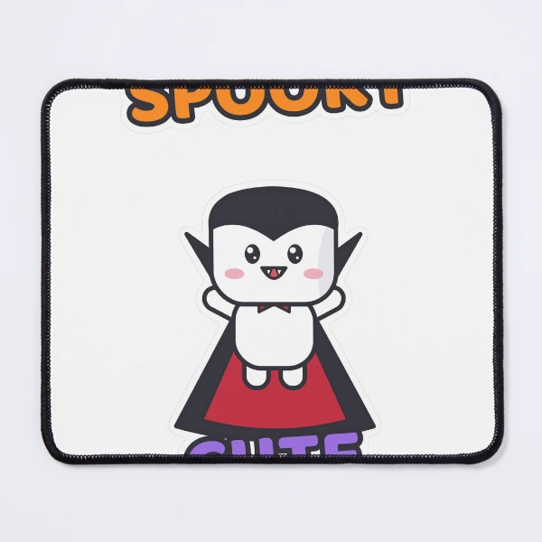 Spooky Cute - Vampire Marshmallow Pip Halloween — Mouse Pad by BiMood