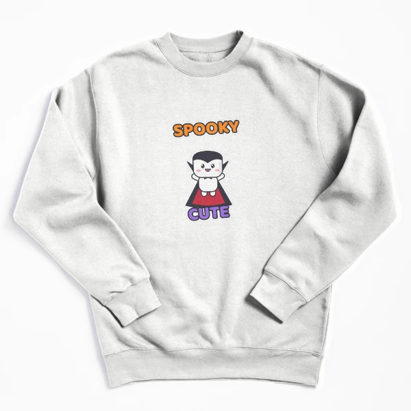 Spooky Cute - Vampire Marshmallow Pip Halloween — Pullover Sweatshirt by BiMood