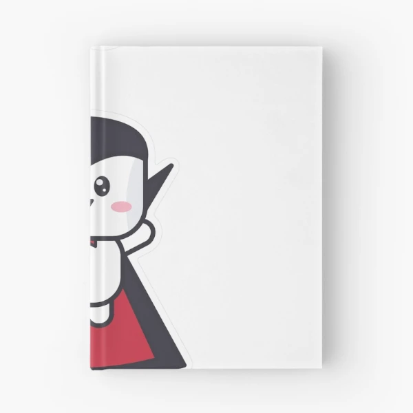 Spooky Cute - Vampire Marshmallow Pip Halloween — Spiral Notebook by BiMood