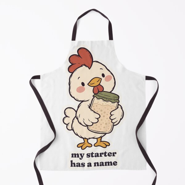 Item preview, Proud Chicken Hugging Sourdough Starter Jar designed and sold by OuqCreations.