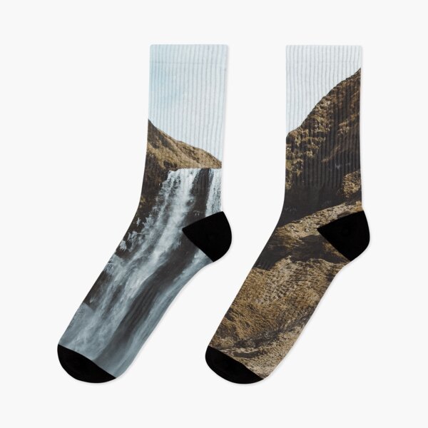Item preview, Skogafoss Waterfall Iceland Winter Cliff Landscape designed and sold by Luxxe87.