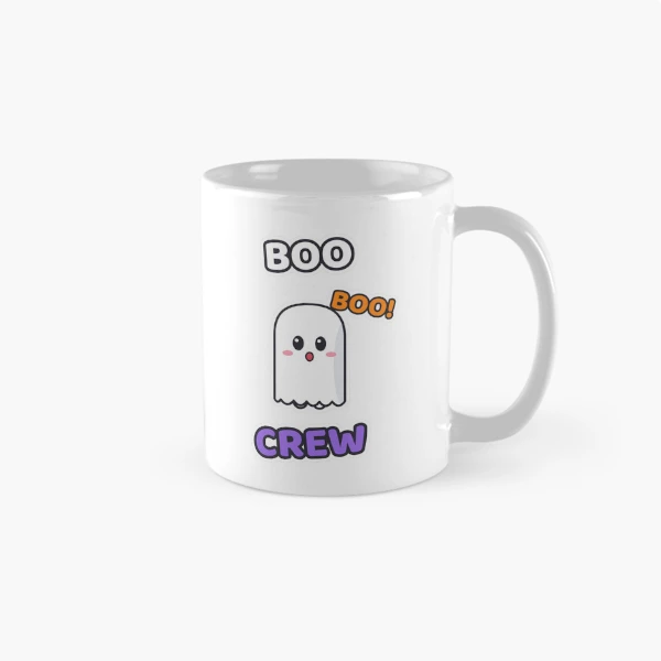 Boo Crew - Cute Ghost Marshmallow Pip Halloween — Classic Mug by BiMood
