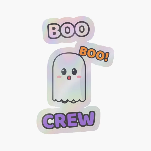 Boo Crew - Cute Ghost Marshmallow Pip Halloween — Sticker by BiMood