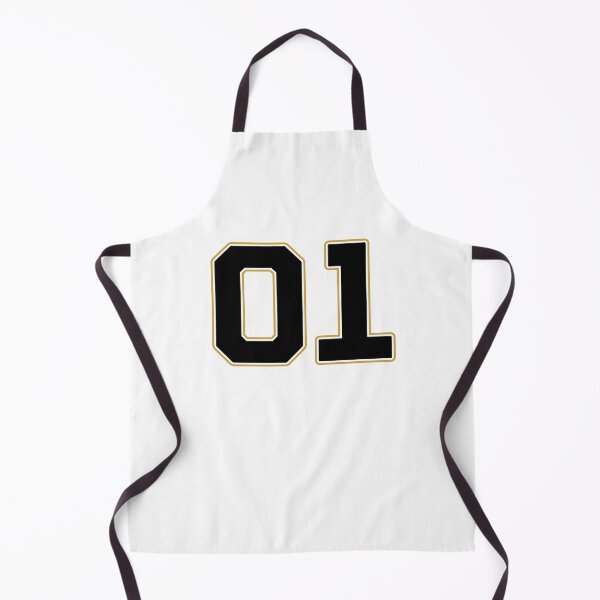 Item preview, 01 | Jersey Number 01 | Shirt Number 01 (Black / Gold) designed and sold by STUDIO-72.