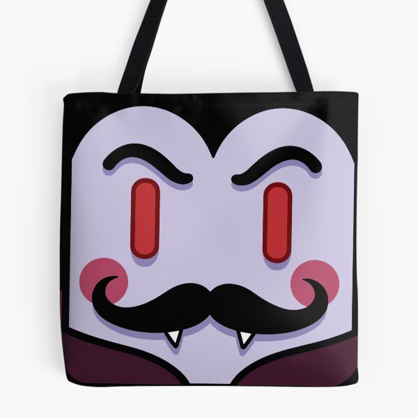 Item preview, Cute Square Vampire Dracula with Mustache Halloween Cartoon designed and sold by ImStickerHappy.