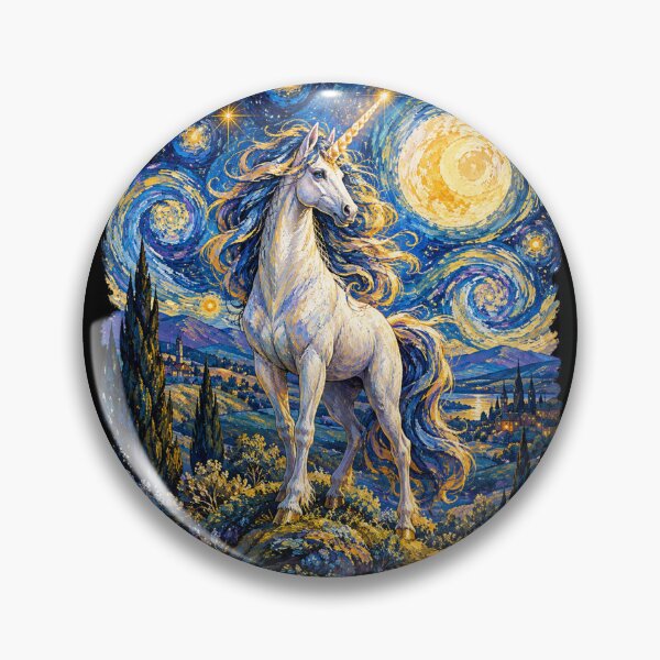 Item preview, Unicorn on a starry night designed and sold by BiaSMartins.