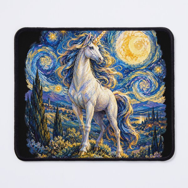 Item preview, Unicorn on a starry night designed and sold by BiaSMartins.