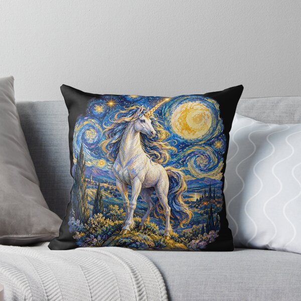 Item preview, Unicorn on a starry night designed and sold by BiaSMartins.