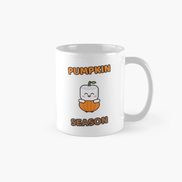 Pumpkin Season - Cute Pumpkin Marshmallow Pip — Classic Mug by BiMood