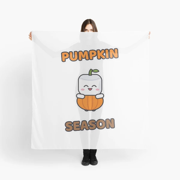 Pumpkin Season - Cute Pumpkin Marshmallow Pip — Scarf by BiMood