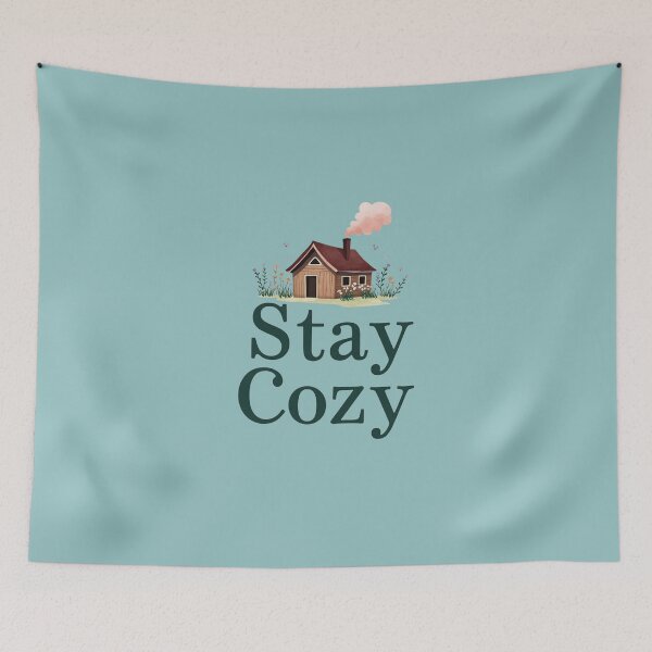 Item preview, Stay Cozy: Whimsical Woodland Cabin Illustration designed and sold by Chroma Dreams .